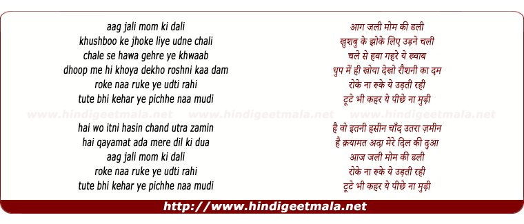 lyrics of song Roke Naa Ruke